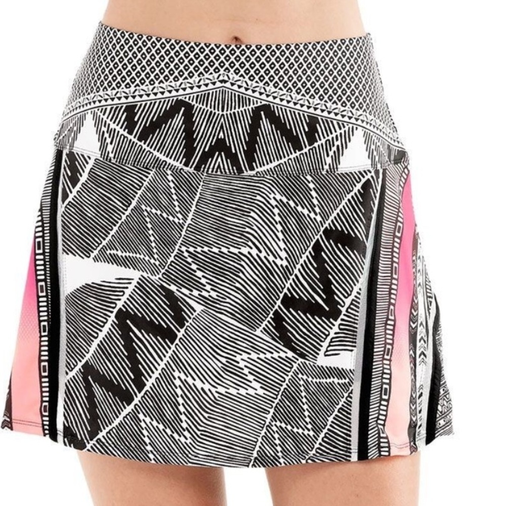 Lucky In Love Santa Fe Printed Tennis Skirt Skort XL Pickleball Shorts